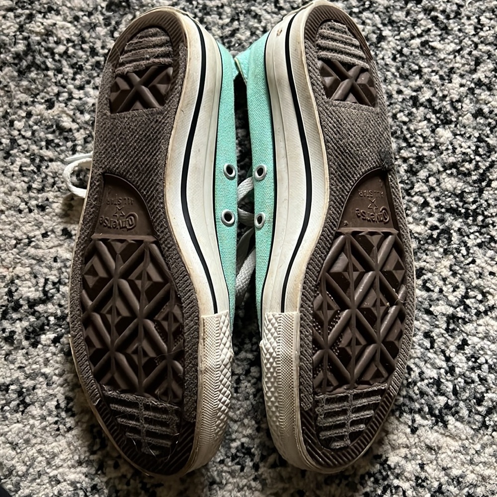 Aqua CONVERSE Canvas Shoes (Size: 6) - Picture 3 of 4